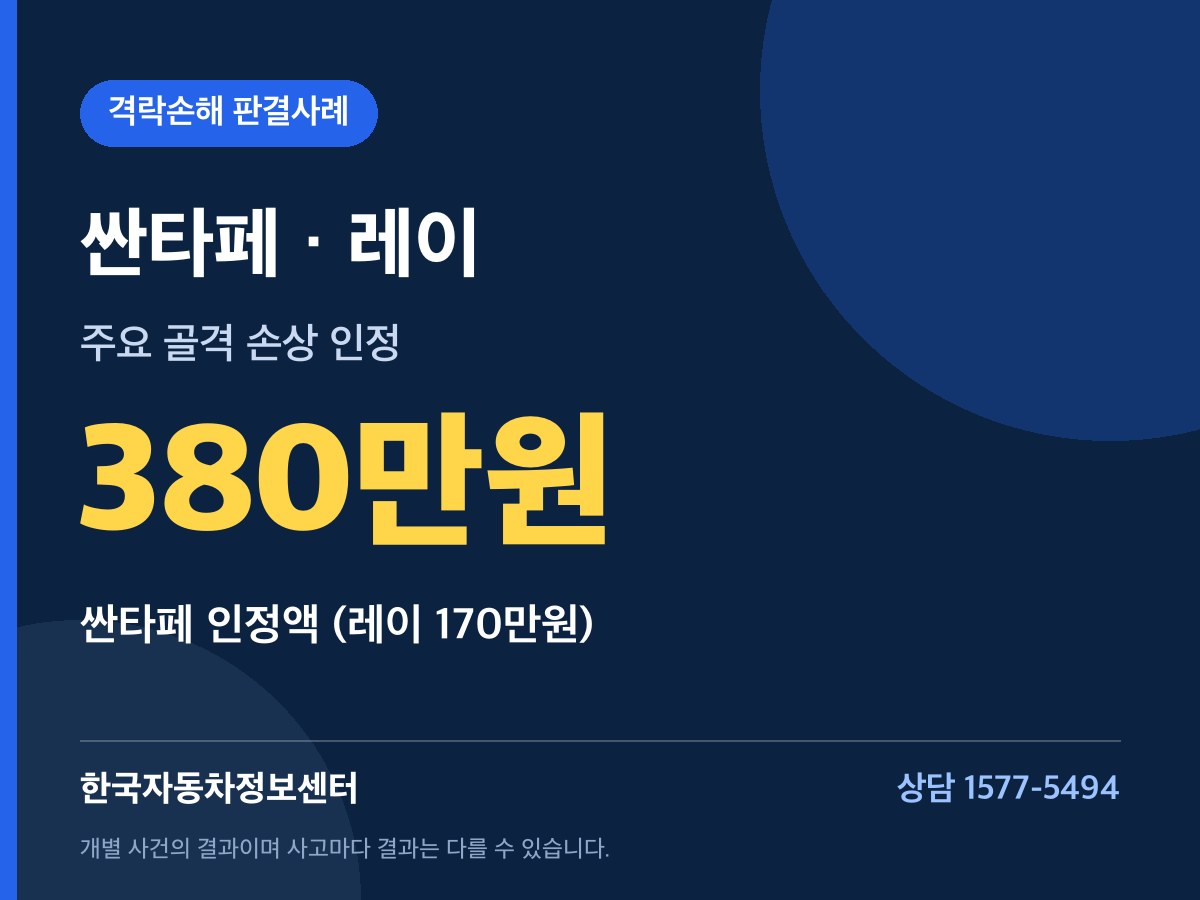 싼타페 · 레이 380만원