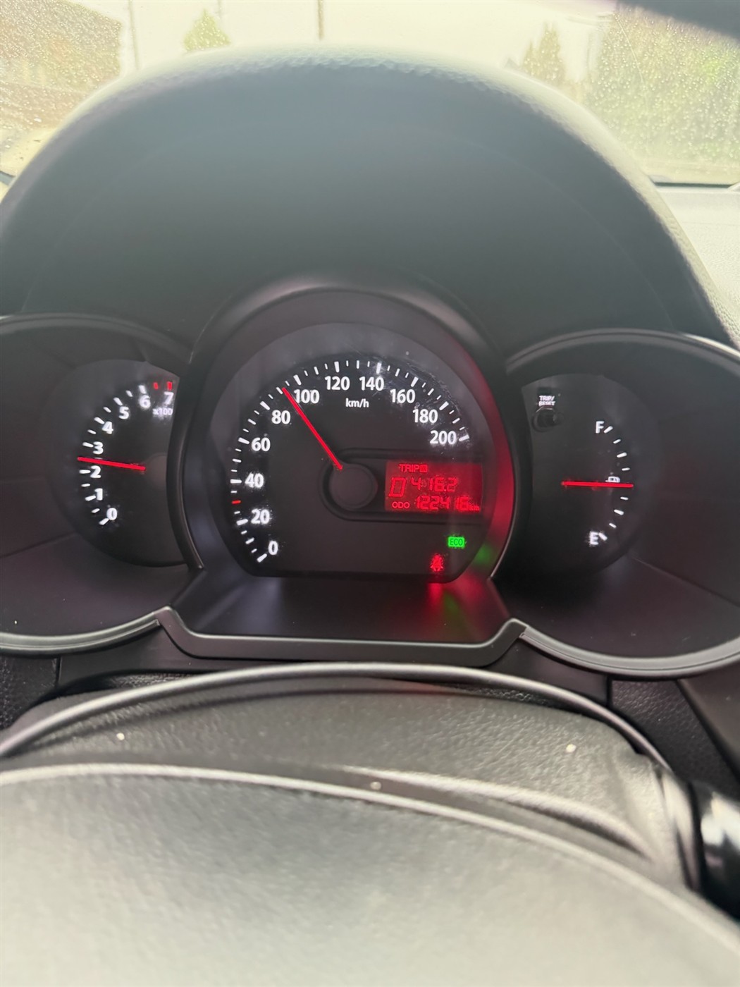 입고 당시 계기판 주행거리 122,416km