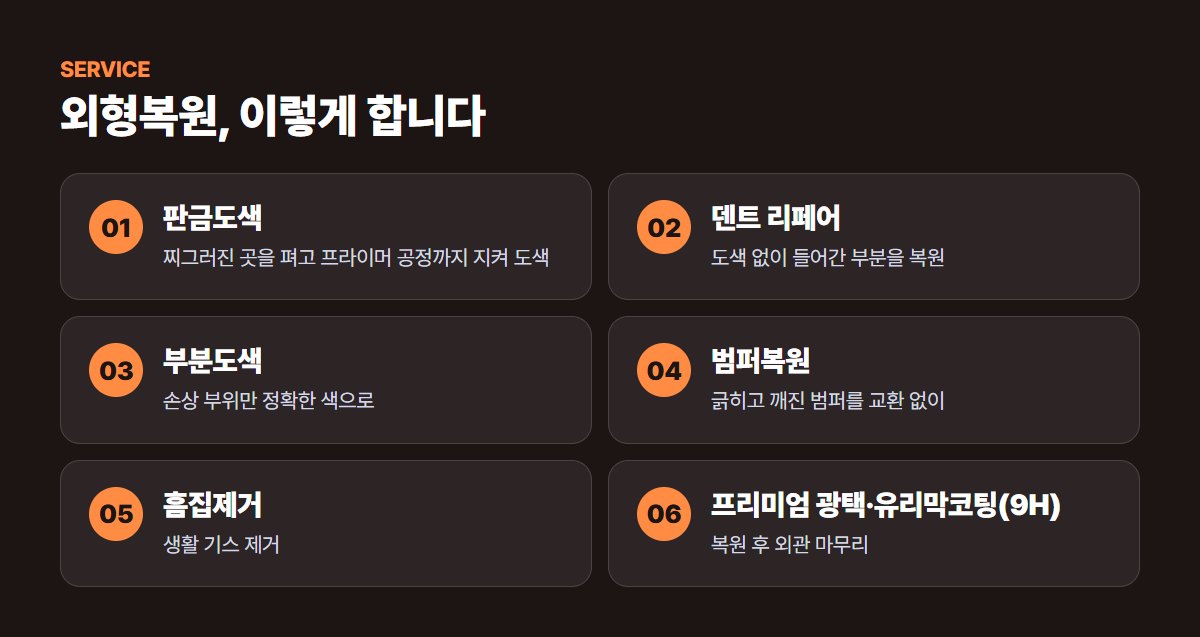 카스킨 수원점 주요 서비스