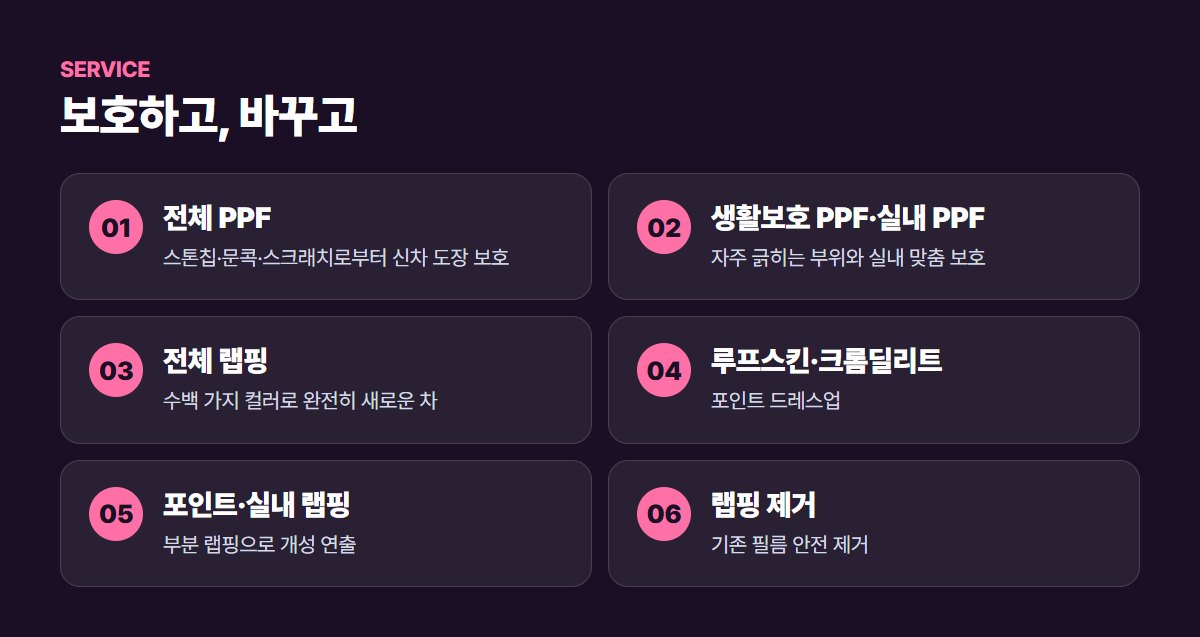 랩스타카스킨 주요 서비스