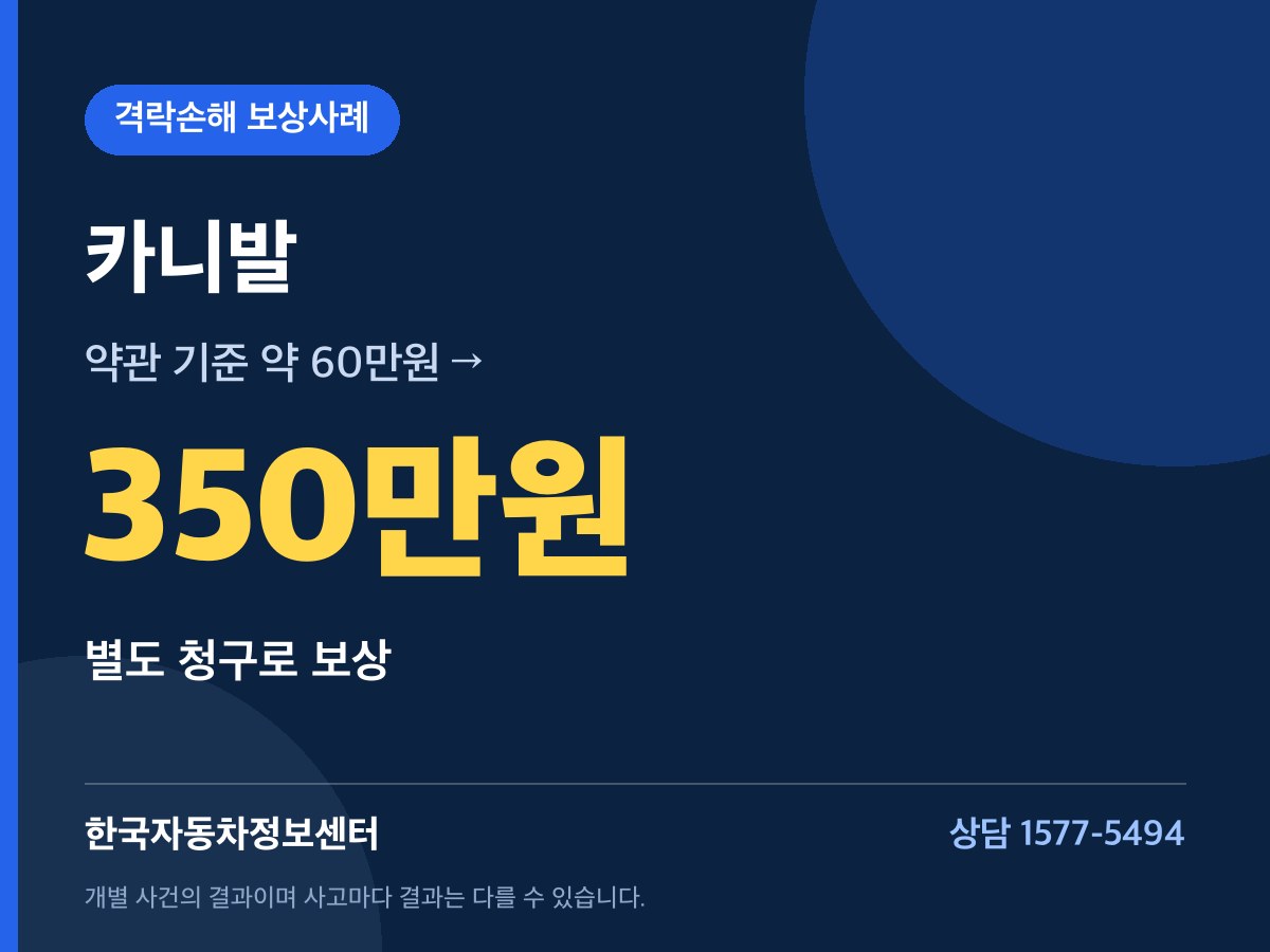 카니발 350만원