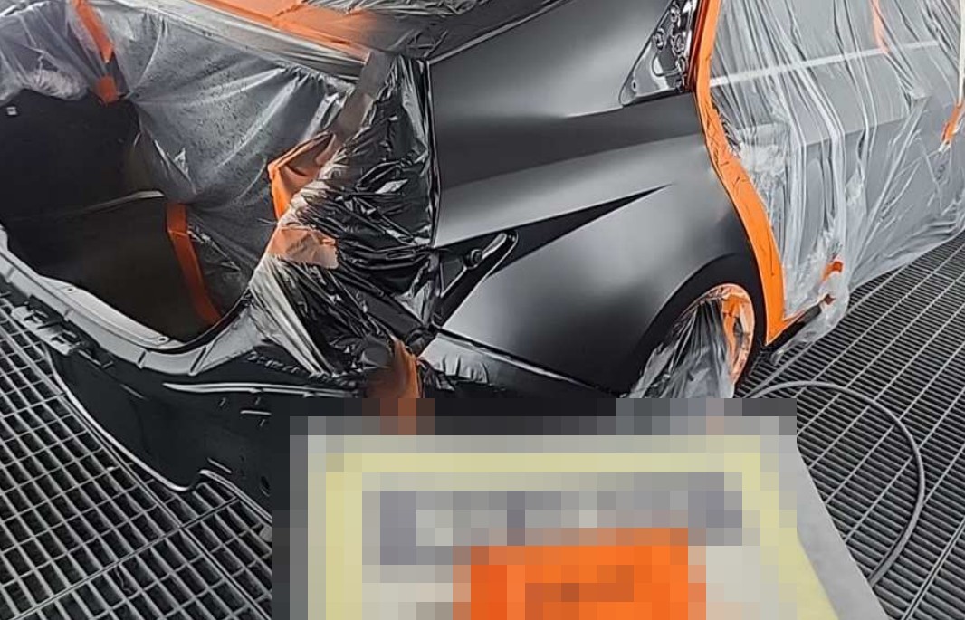 더 뉴 아반떼 리어 휀더 판금 도장